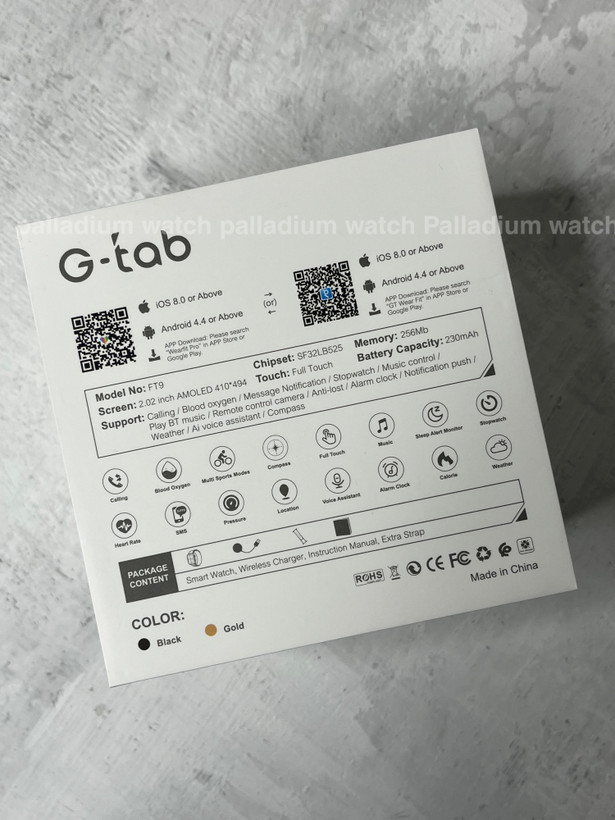 ساعت هوشمند Gtab ft9new از برند gtab
