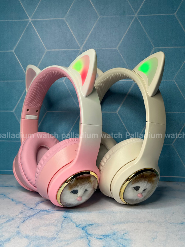هدفون فانتزی طرح گربه چراغدار مدل AKZ09